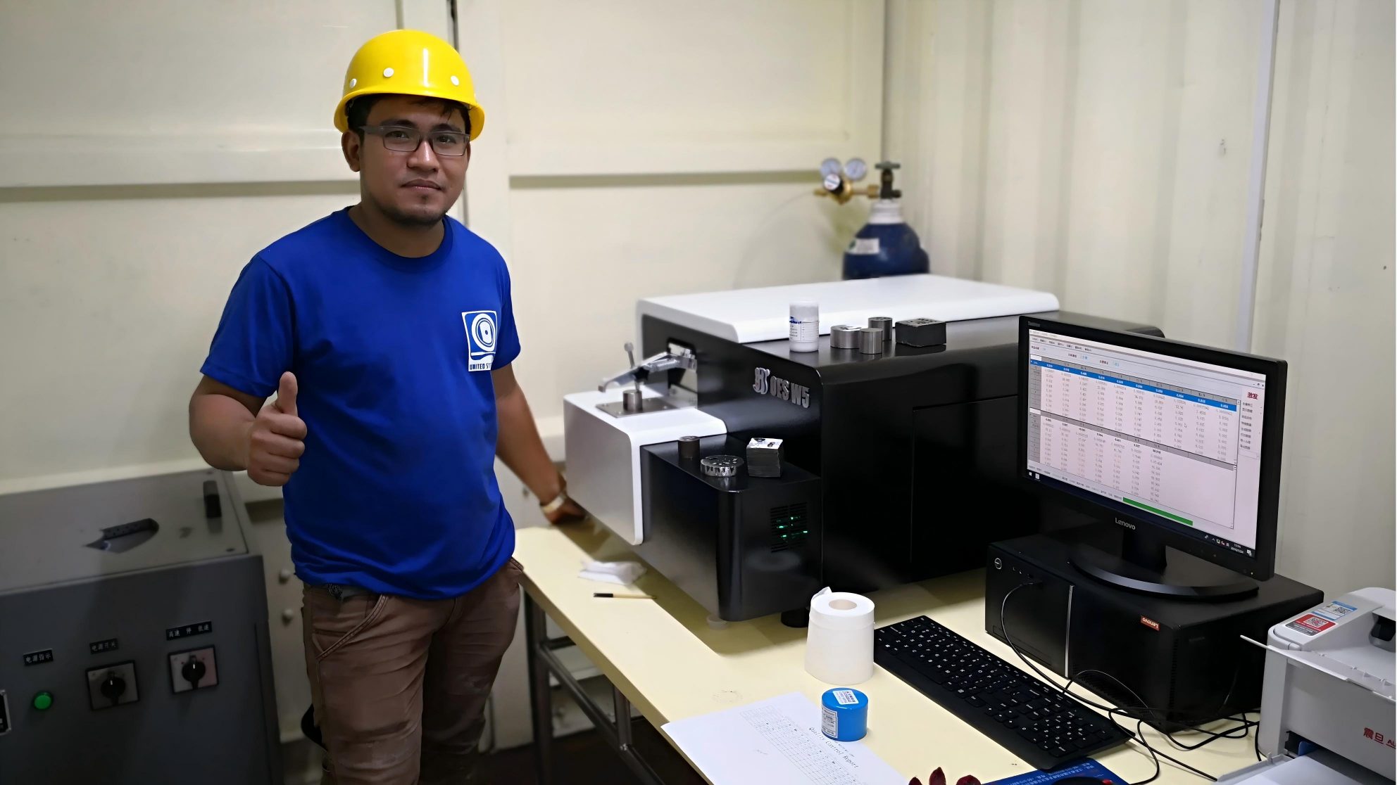 مطياف الانبعاث البصري W5 لقضبان التسليح الفولاذية Q195 وQ235 وQ275